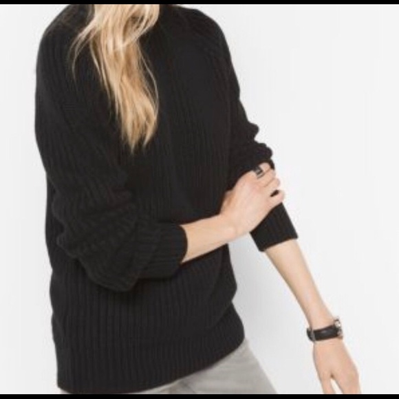 MICHAEL Michael Kors Sweaters - Michael KORS Chunky Ribbed Knit Sweater Black XS